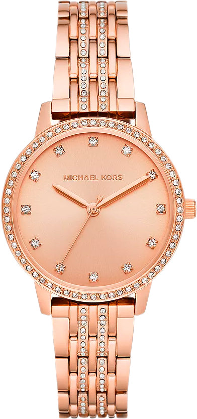  Shop Authentic Michael Kors Melissa Three Hand Rose Gold Dial Rose Gold Steel Strap Watch For Women - MK4369 - Luxxuri
