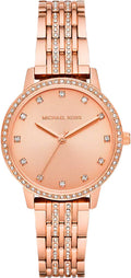  Shop Authentic Michael Kors Melissa Three Hand Rose Gold Dial Rose Gold Steel Strap Watch For Women - MK4369 - Luxxuri