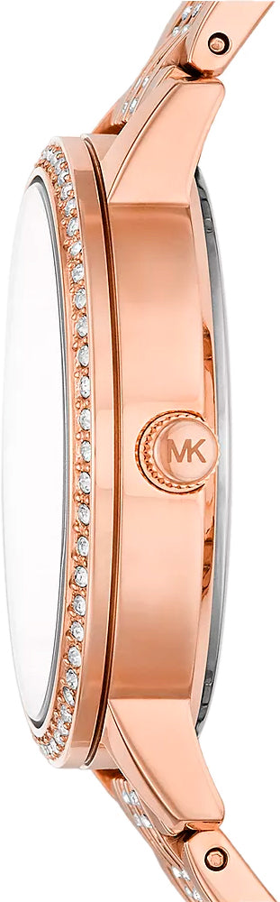  Shop Authentic Michael Kors Melissa Three Hand Rose Gold Dial Rose Gold Steel Strap Watch For Women - MK4369 - Luxxuri