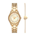  Shop Authentic Michael Kors Lauryn Quartz Mother of Pearl Gold Dial Gold Steel Strap Watch For Women - MK4490 - Luxxuri