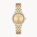 Michael Kors Darci Analog Gold Dial Gold Steel Strap Watch For Women - MK4513