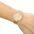 Michael Kors Darci Analog Gold Dial Gold Steel Strap Watch For Women - MK4513