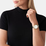  Shop Authentic Michael Kors Darci Quartz Mother of Pearl White Dial Rose Gold Mesh Bracelet Watch For Women - MK4519 - Luxxuri