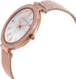  Shop Authentic Michael Kors Darci Quartz Mother of Pearl White Dial Rose Gold Mesh Bracelet Watch For Women - MK4519 - Luxxuri