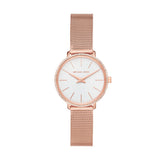 Shop Authentic Michael Kors Pyper Quartz Mother of Pearl White Dial Rose Gold Mesh Strap Watch For Women - MK4588 - Luxxuri