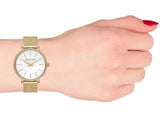  Shop Authentic Michael Kors Pyper Quartz Mother of Pearl White Dial Gold Mesh Bracelet Watch For Women - MK4619 - Luxxuri