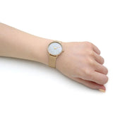  Shop Authentic Michael Kors Pyper Quartz Mother of Pearl White Dial Gold Mesh Bracelet Watch For Women - MK4619 - Luxxuri