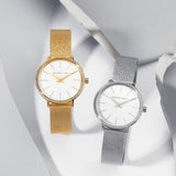  Shop Authentic Michael Kors Pyper Quartz Mother of Pearl White Dial Silver Mesh Strap Watch For Women - MK4618 - Luxxuri