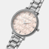 Shop Authentic Michael Kors Pyper Three Hand Pink Dial Silver Steel Strap Watch For Women - MK4631 - Luxxuri