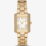 Shop Authentic Michael Kors Emery Three-Hand Crystals Silver Dial Gold Steel Strap Watch for Women - MK4640 - Luxxuri