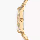  Shop Authentic Michael Kors Emery Three-Hand Crystals Silver Dial Gold Steel Strap Watch for Women - MK4640 - Luxxuri