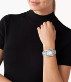  Shop Authentic Michael Kors Emery Analog Crystals Silver Dial Silver Steel Strap Watch for Women - MK4648 - Luxxuri