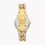  Shop Authentic Michael Kors Layton Multifunction Glitz Silver Dial Gold Steel Strap Watch for Women - MK4653 - Luxxuri