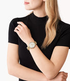  Shop Authentic Michael Kors Layton Multifunction Glitz Silver Dial Gold Steel Strap Watch for Women - MK4653 - Luxxuri