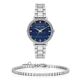  Shop Authentic Michael Kors Pyper Blue Dial Silver Steel Strap Watch For Women - MK4671 - Luxxuri