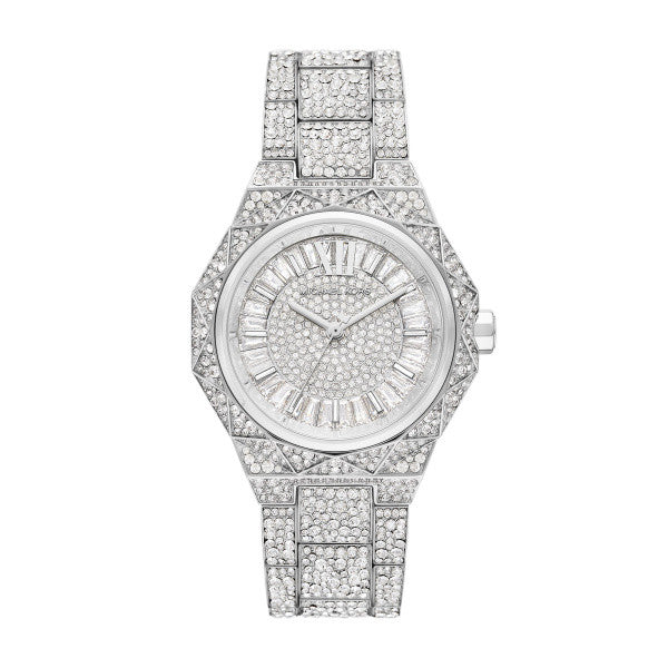  Shop Authentic Michael Kors Raquel Three Hand Crystals Silver Dial Silver Steel Strap Watch For Women - MK4691 - Luxxuri
