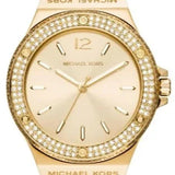  Shop Authentic Michael Kors Lennox Three-Hand Gold Dial Gold Mesh Bracelet Watch For Women - MK7335 - Luxxuri