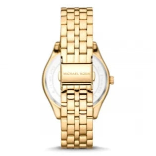  Shop Authentic Michael Kors Harlowe Three-Hand Quartz Gold Dial Gold Steel Strap Watch For Women - MK4709 - Luxxuri
