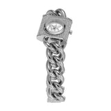  Shop Authentic Michael Kors Chain Lock Pave Silver Dial Silver Steel Strap Watch For Women - MK4718 - Luxxuri