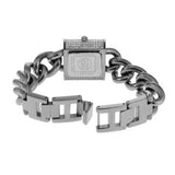  Shop Authentic Michael Kors Chain Lock Pave Silver Dial Silver Steel Strap Watch For Women - MK4718 - Luxxuri