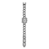  Shop Authentic Michael Kors Chain Lock Pave Silver Dial Silver Steel Strap Watch For Women - MK4718 - Luxxuri