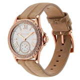  Shop Authentic Michael Kors Mini Everest Crystals White Dial Brown Leather Strap Watch for Women - MK4719 - Luxxuri