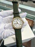  Shop Authentic Michael Kors Mini Everest Crystals White Dial Green Leather Strap Watch for Women - MK4720 - Luxxuri