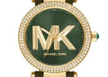  Shop Authentic Michael Kors Parker Green Dial Green Leather Strap Watch For Women - MK4724 - Luxxuri