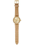  Shop Authentic Michael Kors Parker Three-Hand Gold Dial Brown Leather Strap Watch For Women - MK4725 - Luxxuri