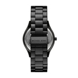  Shop Authentic Michael Kors Slim Runway Analog Black Dial Black Steel Strap Watch For Women - MK4734 - Luxxuri