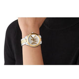  Shop Authentic Michael Kors Slim Runway Three Hand Silver Dial Two Tone Steel Strap Watch For Women - MK4735 - Luxxuri
