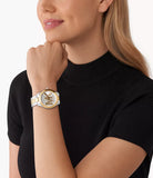  Shop Authentic Michael Kors Slim Runway Three Hand Silver Dial Two Tone Steel Strap Watch For Women - MK4735 - Luxxuri