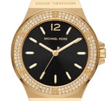  Shop Authentic Michael Kors Mini Lennox Quartz Black Dial Black Silicone Strap Watch For Women - MK7281 - Luxxuri