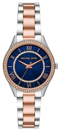 Michael Kors Lauryn Three-Hand Blue Dial Two Tone Steel Strap Watch for Women - MK4738