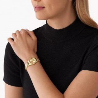  Shop Authentic Michael Kors Lexington Analog Gold Dial Gold Steel Strap Watch for Women - MK4741 - Luxxuri