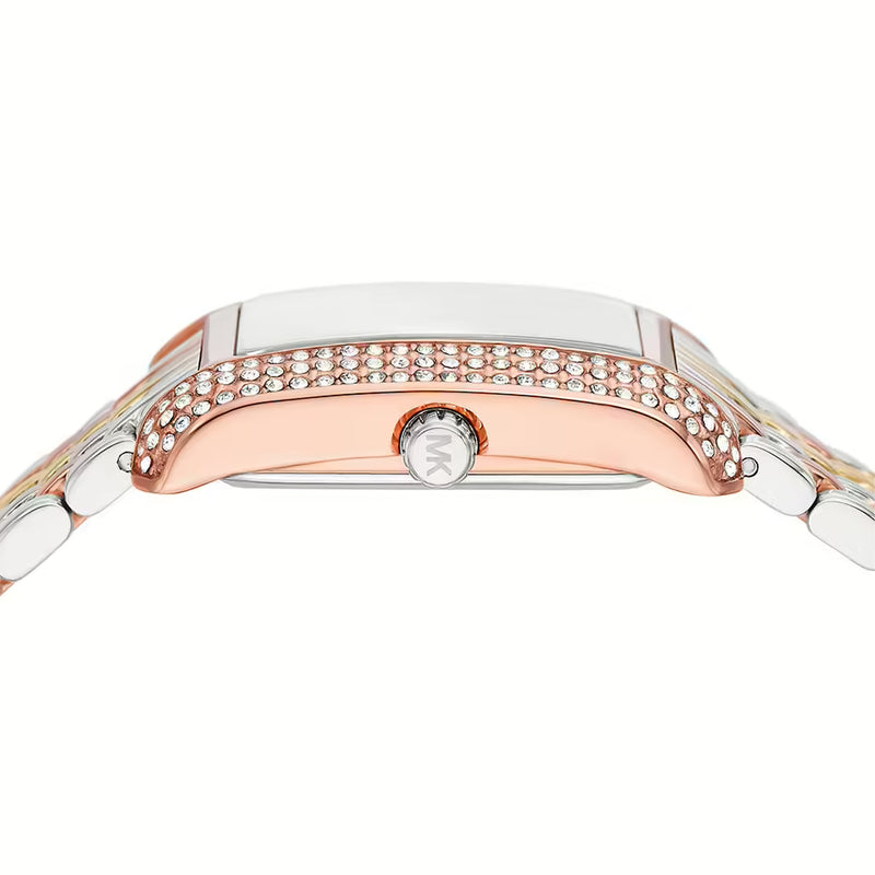  Shop Authentic Michael Kors Emery Three-Hand White Dial Two Tone Steel Strap Watch for Women - MK4744 - Luxxuri