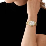  Shop Authentic Michael Kors Camile Analog White Dial Gold Steel Strap Watch for Women - MK4801 - Luxxuri
