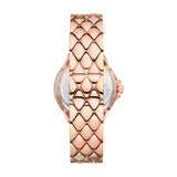  Shop Authentic Michael Kors Camille Analog Silver Dial Rose Gold Steel Strap Watch for Women - MK4810 - Luxxuri