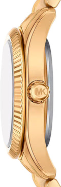  Shop Authentic Michael Kors Lexington Three Hand Blue Dial Gold Steel Strap Watch for Women - MK4813 - Luxxuri