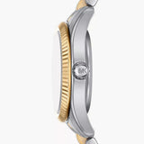  Shop Authentic Michael Kors Lexington Three-Hand Silver Dial Two Tone Steel Strap Watch for Women - MK4815 - Luxxuri