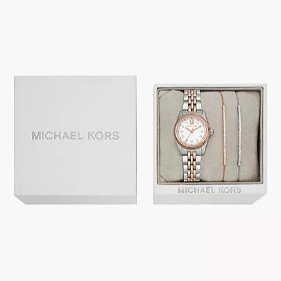  Shop Authentic Michael Kors Lexington Three-Hand White Dial Two Tone Steel Strap Watch for Women - MK4817 - Luxxuri