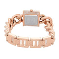  Shop Authentic Michael Kors Chain Lock Three-Hand Rose Gold Dial Rose Gold Steel Strap Watch for Women - MK4827 - Luxxuri