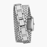 Shop Authentic Michael Kors Emery Pave Double Wrap White Dial Silver Steel Strap Watch for Women - MK4834 - Luxxuri