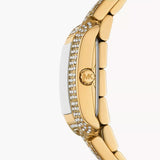  Shop Authentic Michael Kors Emery Analog Crystals White Dial Gold Steel Strap Watch for Women - MK4835 - Luxxuri