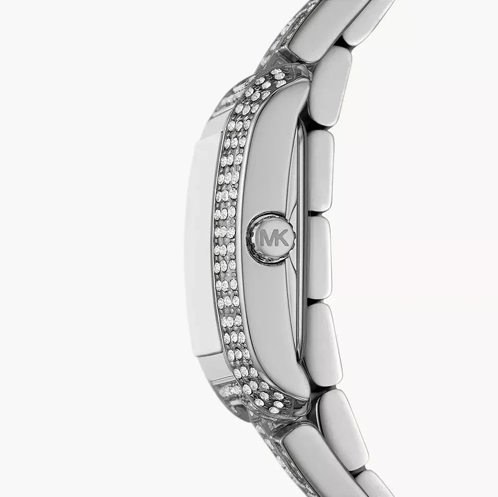  Shop Authentic Michael Kors Emery Pave Double Wrap Crystals White Dial Silver Steel Strap Watch for Women - MK4836 - Luxxuri