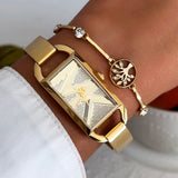  Shop Authentic Michael Kors Empire Analog Gold Dial Gold Steel Strap Watch for Women - MK4840 - Luxxuri
