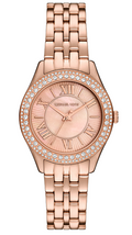  Shop Authentic Michael Kors Harlowe Three-Hand Rose Gold Dial Rose Gold Steel Strap Watch for Women - MK4845 - Luxxuri