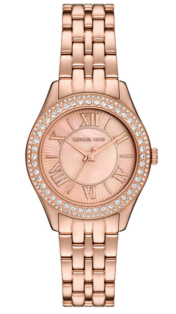  Shop Authentic Michael Kors Harlowe Three-Hand Rose Gold Dial Rose Gold Steel Strap Watch for Women - MK4845 - Luxxuri