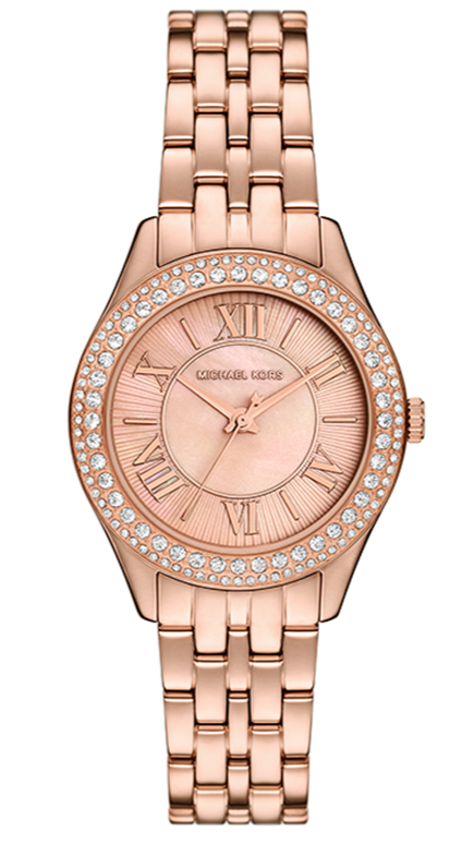  Shop Authentic Michael Kors Harlowe Three-Hand Rose Gold Dial Rose Gold Steel Strap Watch for Women - MK4845 - Luxxuri