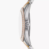  Shop Authentic Michael Kors Harlowe Three-Hand Mother of Pearl White Dial Tri Tone Steel Strap Watch for Women - MK4846 - Luxxuri